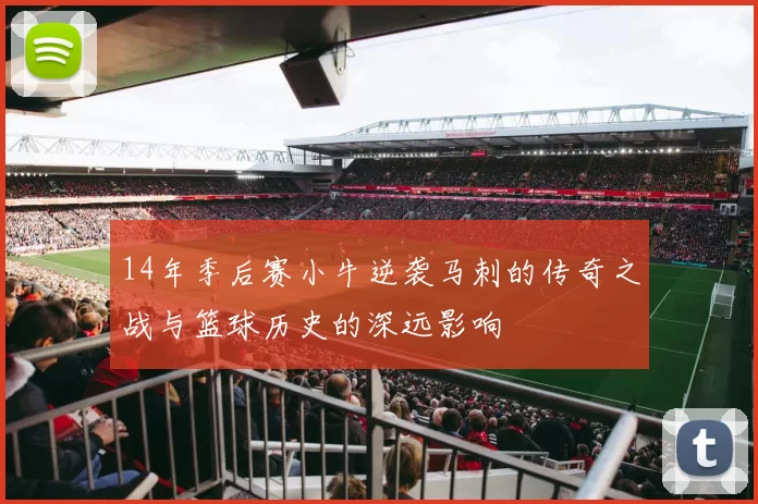 14年季后赛小牛逆袭马刺的传奇之战与篮球历史的深远影响